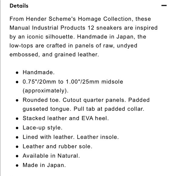 Hender Scheme size 6 blush/natural color - Picture 5 of 8